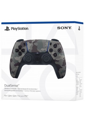 PlayStation Геймпад 5 Dualsense BT, Grey Cammo