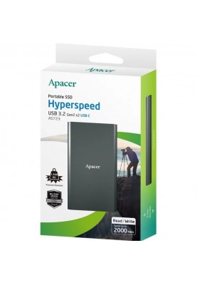Apacer Портативний SSD 1TB USB 3.2 Gen 2x2 Type-C AS723