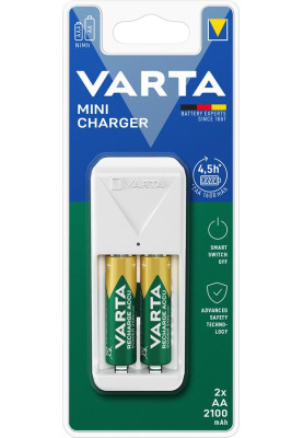 VARTA Зарядний пристрій Varta Mini Charger 2хNI MH AA2100 мА•рік