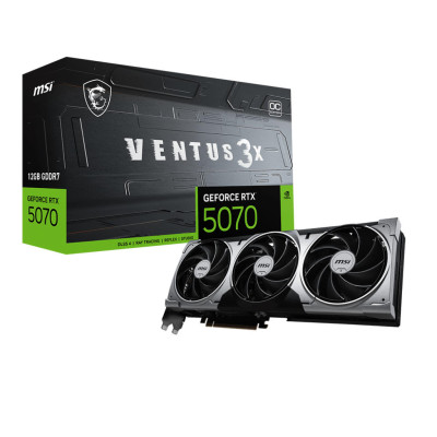 MSI Відеокарта GeForce RTX 5070 12GB GDDR7 VENTUS 3X OC