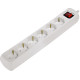 HAMA Мережевий подовжувач Multiple 6XSchuko 3G*1.5мм ws 3м White