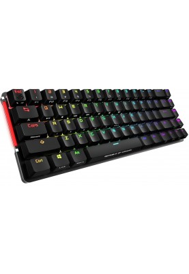 ASUS Клавіатура механічна ROG Falchion, 68key, Cherry MX Red, WL, EN, RGB, чорний