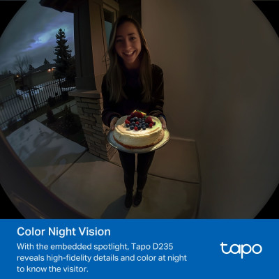 TP-Link Розумний відеодзвоник з акумулятором Tapo D235