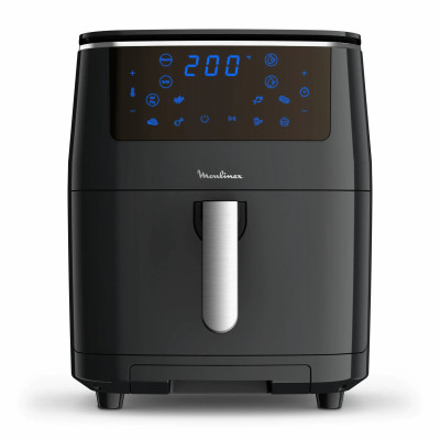 Moulinex Мультипіч Moulinex Easy Fry Grill&Steam, 1430Вт, чаша-6.2л, сенсорне управління, 8 програм, пластик, чорний
