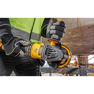 DeWALT Шліфмашина кутова акумуляторна DeWALT XR FLEXVOLT XR Li-lon 54В 125мм 9000об/хв 2.18кг без АКБ та ЗП