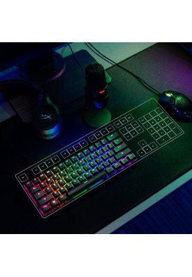 HyperX Клавіатура механічна Alloy Origins 60 61key, Red, USB-A, EN/UA, RGB, чорний