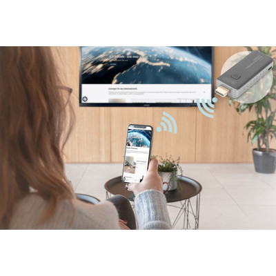 Digitus Система для презентацій Click & Present Mini - Wireless Collaboration System HDMI, 1xTX, 1xRX