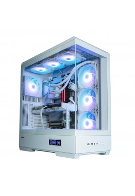 Zalman Корпус P50 DS без БР, 2xUSB3.0, 1xUSBType-C, 4x120мм ARGB, VGA 435мм, LCS ready, TG Side Panel, ATX, білий