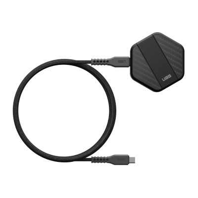UAG Бездротове зарядне пристрій Wireless Charging Pad With Stand, Black/Carbon Fiber