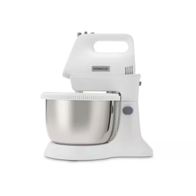 Kenwood Міксер стаціонарний, 450Вт, насадки -2+блендер, вінчик, чаша -металл, 3.5л , білий