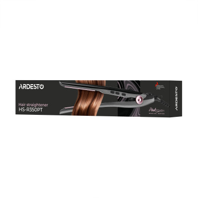 ARDESTO Випрямляч Ardesto Pink Touch, 32Вт, 110-200C, кераміка, сірий+рожевий