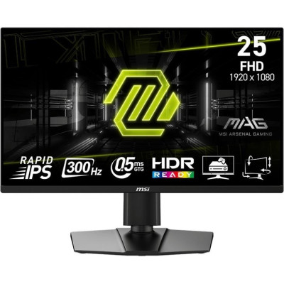 MSI Монітор MSI 24.5" MAG 255PXF 2xHDMI, DP, MM, IPS, 300Hz, 0.5ms, sRGB 120%, FreeSync, Pivot