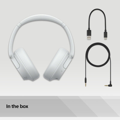 Sony Навушники Over-ear WH-CH720N BT 5.2, ANC, SBC, AAC, Wireless, Mic, Білий Sony Навушники Over-ear WH-CH720N BT 5.2, ANC, SBC, AAC, Wireless, Mic, Білий