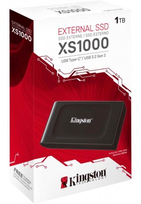 Kingston Портативний SSD 1TB USB 3.2 Gen 2 Type-C XS1000
