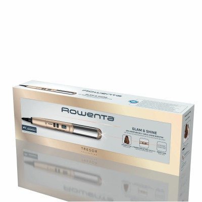 Rowenta Випрямляч Glam & Shine 2в1, темп.режимів-8, 140-210С, дисплей, кераміка, золотий
