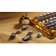 GravaStar x Kailh Speedy Клавіатура механічна Mercury K1 Pro 80keys, Mint, BT/WL/USB, жовтий