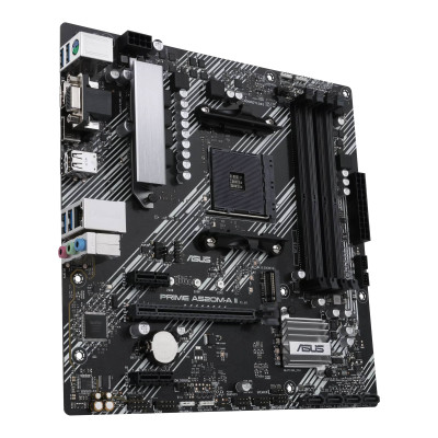 ASUS Материнська плата PRIME A520M-A II/CSM sAM4 A520 4xDDR4 HDMI-VGA-DP mATX