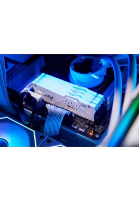 Kingston Пам'ять ПК DDR5 32GB 6000 FURY Beast Білий RGB XMP