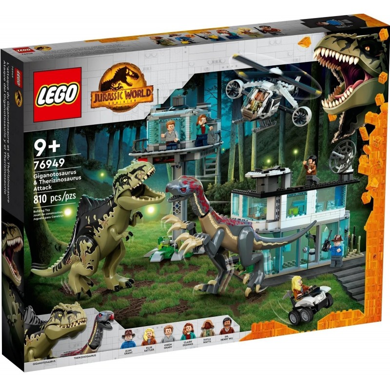 LEGO Конструктор Jurassic World Атака гігантозавра та теризинозавра