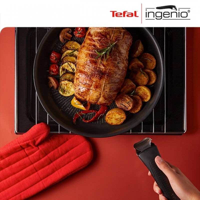 Tefal Набір посуду Ingenio Daily Chef 8 предметів, алюміній, кришка, змінна ручка