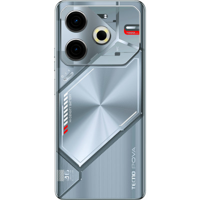 TECNO Смартфон POVA 6 NEO (LI6) 6.78" 8/128ГБ, 2SIM, 7000мА • рік, Starry Silver