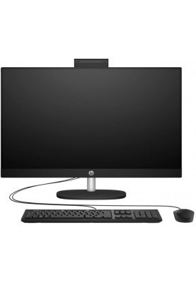 HP Комп'ютер персональний моноблок All-in-One 27" FHD IPS AG, AMD R3-7320U, 8GB, F512GB, UMA, WiFi, кл+м, DOS, чорний