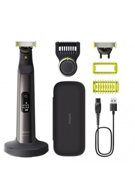 Philips Бритва електр. OneBlade Pro 360, Li-Ion, сух.+волог., індикатор заряду, чохол твердий, чорний