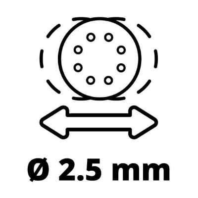 Einhell Шліфмашина ексцентрикова TE-RS 40 E400Вт 125 мм 12000-24000кол·хв 1.87кг