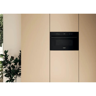 Whirlpool Мікрохвильова піч вбудована, 31л, електронне упр., 1000Вт, гриль, дисплей, чорний