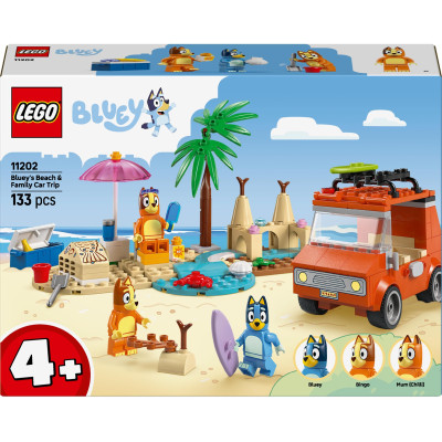 LEGO Конструктор LEGO Bluey Пляж і сімейна поїздка на автомобілі Блуї