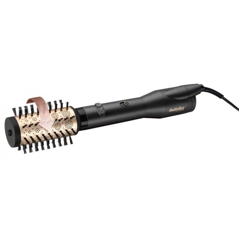 BaByliss AS970E, Фен-щітка 650 Вт, 4 насадки, чорний