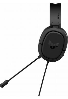 ASUS Гарнітура TUF Gaming H1 7.1, mini-jack/dual 3.5мм, 1.2м/1.2м, чорний