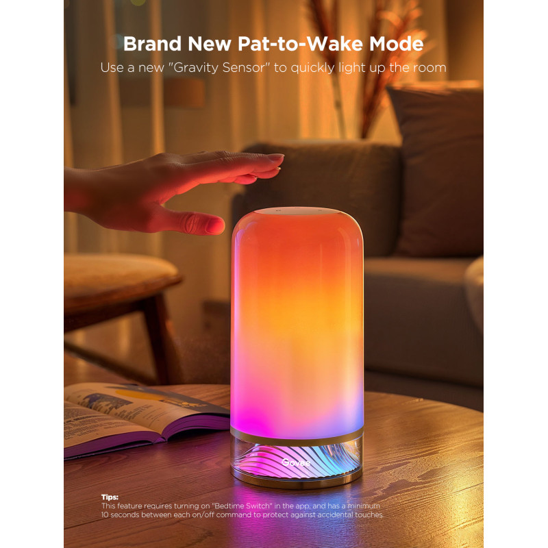 Govee Настільний світильник розумний H6022 Table Lamp 2, RGBICWW, WI-FI/Bluetooth, білий