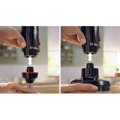 Bosch Блендер заглибний, 1000Вт, подрібнювач, вінчик, чорний