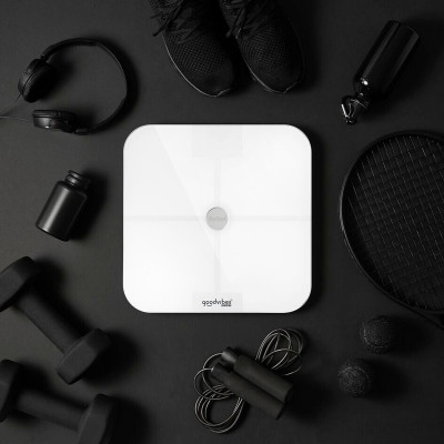 Tefal Ваги підлогові Goodvibes Sport, 180кг, Bluetooth, 4xAAA в комплекті, скло, білий