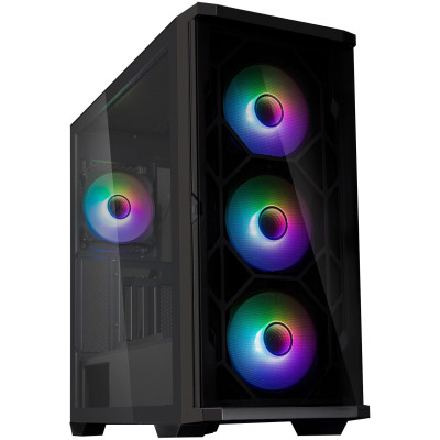 Zalman Корпус Z10 Duo, без БЖ, 2xUSB3.0, 1xUSB Type-C, 3x140mm ARGB fans, 1x120mm ARGB fans, TG Side Panel, EATX, Чорний