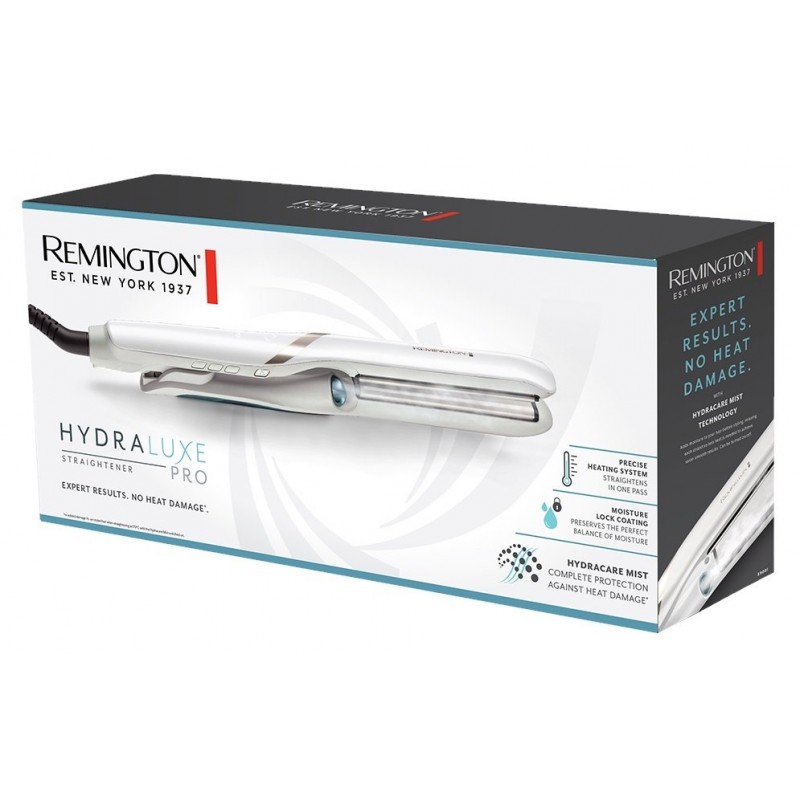 Remington Випрямляч Hydraluxe Pro, 56Вт, темп.режимів-5, 150-230С, дисплей, кераміка, білий