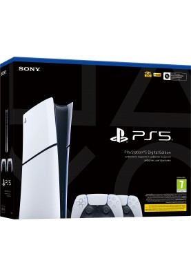 PlayStation Ігрова консоль 5 Slim Digital Edition (2 геймпади Dualsense)