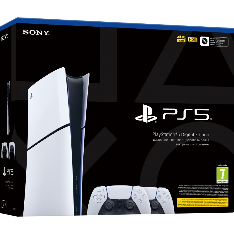 PlayStation Ігрова консоль 5 Slim Digital Edition (2 геймпади Dualsense)