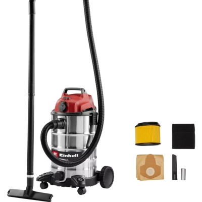 Einhell Пилосос професійний TC-VC 3055 SA 900Вт 190мбар контейнер 30л 230В/2000Вт вологе/сухе прибирання 5.3кг