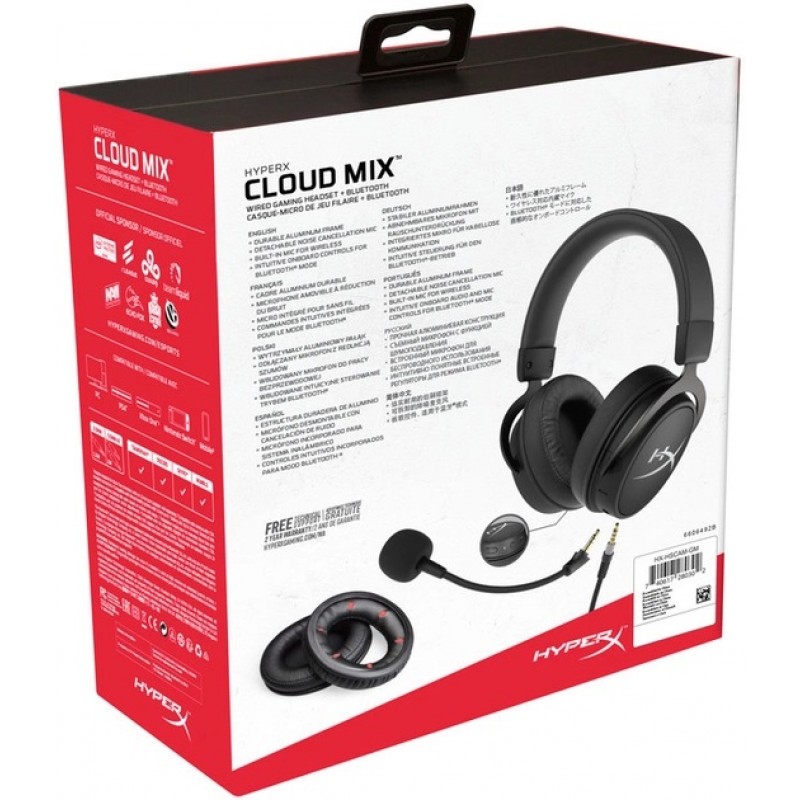 HyperX Гарнітура Cloud MIX 3.5mm/BT, Black