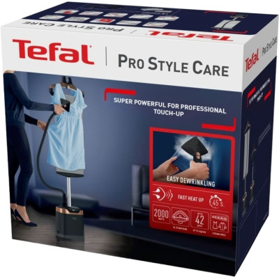 Tefal Відпарювач вертикальний Pro Style Care, 2000Вт, 1300мл, постійна пара - 42гр, чорно-золотий