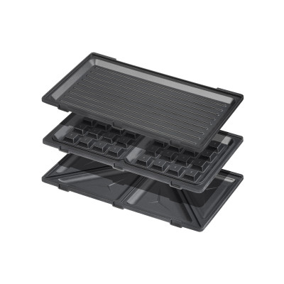 ARDESTO Мультимейкер 700Вт, алюміній, 3 пластини, корпус-пластик, чорний