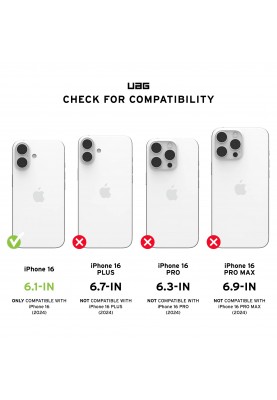 UAG Чохол для iPhone 16, Metropolis LT Magsafe, Kevlar Black