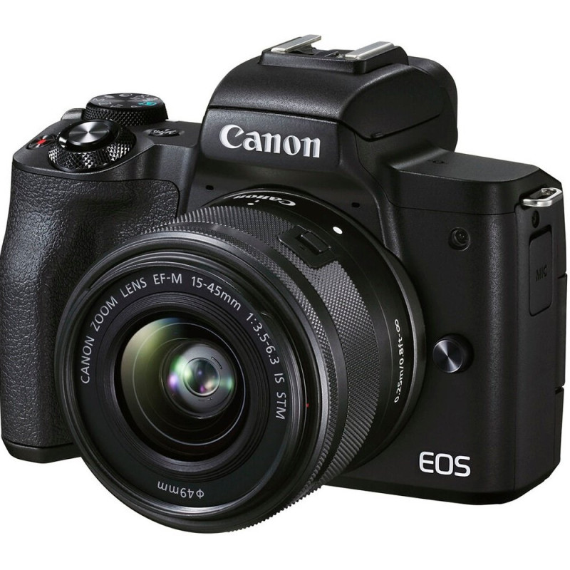 Canon Цифрова фотокамера  EOS M50 Mk2 + 15-45 IS STM Lifestream Kit Black