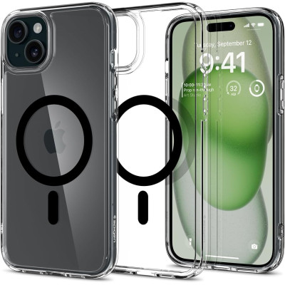Spigen Чохол для Apple iPhone 15 Plus Ultra Hybrid MagFit, Black