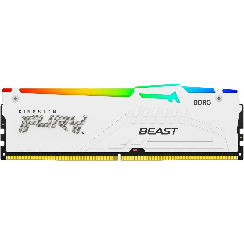 Kingston Пам'ять ПК DDR5 32GB 5200 FURY Beast Білий RGB EXPO