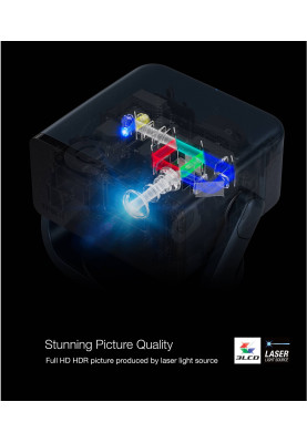 Epson Проектор EF-21R FHD, 1000 lm, LASER, 1, Google TV, Quartz Rose