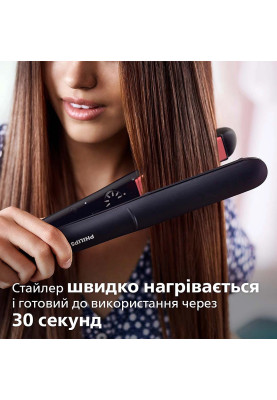Philips Випрямляч Series 3000, темп.режимів-6, 160-230С, кераміка, чорний