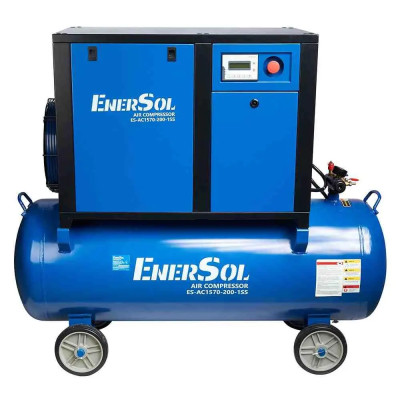 EnerSol Компресор повітряний гвинтовий  ES-AC1570-200-1SS 7.5кВт, 200л, 1570л/хв, 10бар, 198кг